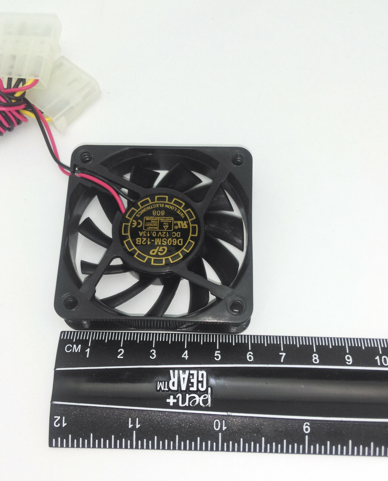 2-PACK: NEW UL 60mm x 15mm 4pin Molex 12V Desktop PC System Case/CPU Cooling Fan