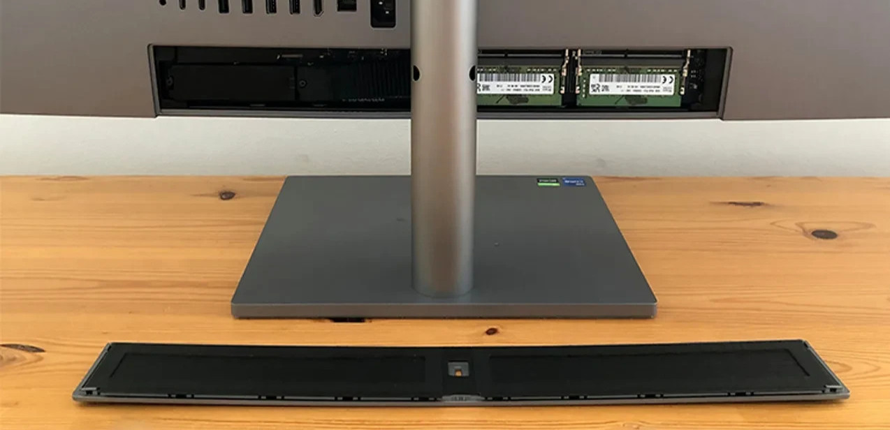 OEM HP ENVY 34 AIO (MODEL 38M25AV) MAGNETIC REAR SSD / RAM ACCESS PANEL