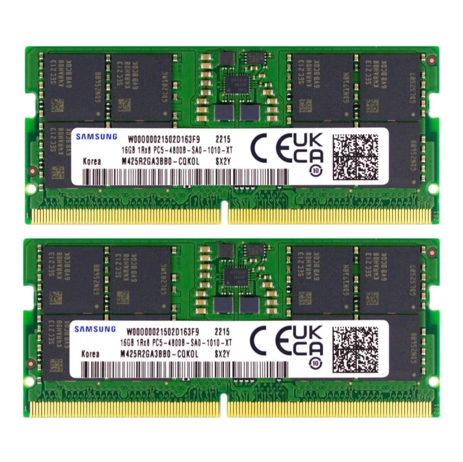 Samsung 32GB (2X 16GB) DDR5 4800MHz PC5-38400 1RX8 Memory Ram M425R2GA3BB0-CQK