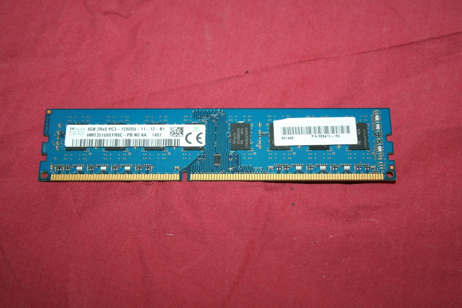 Lot of (10) MISC. 4GB DDR3 1600MHz PC3-12800U RAM 2Rx8 UDIMM Memory-See Photos