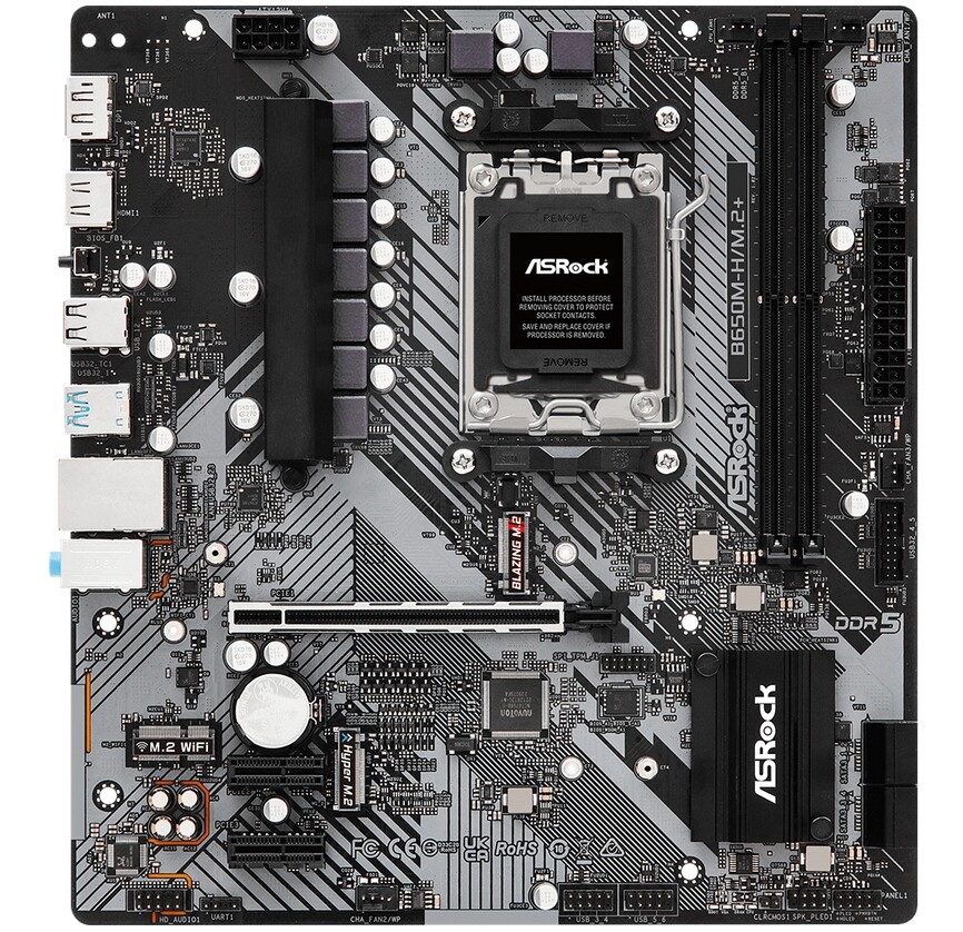 For ASRock B650M-H/M.2+ AMD B650 Socket AM5 Micro ATX DDR5 Motherboad
