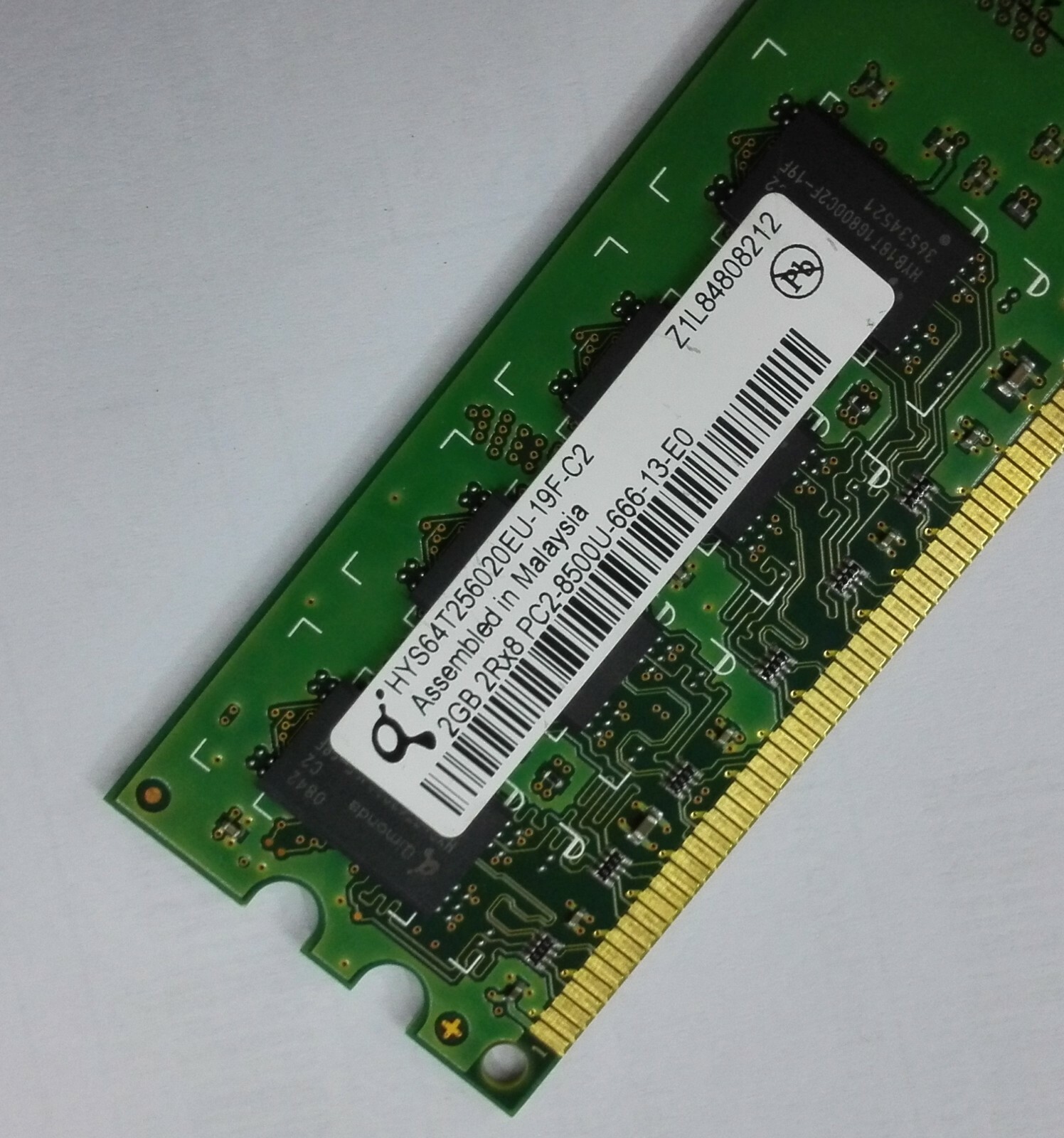 Qimonda 2GB DDR2 1066 1111MHz Desktop RAM PC2-8500 Good Condition