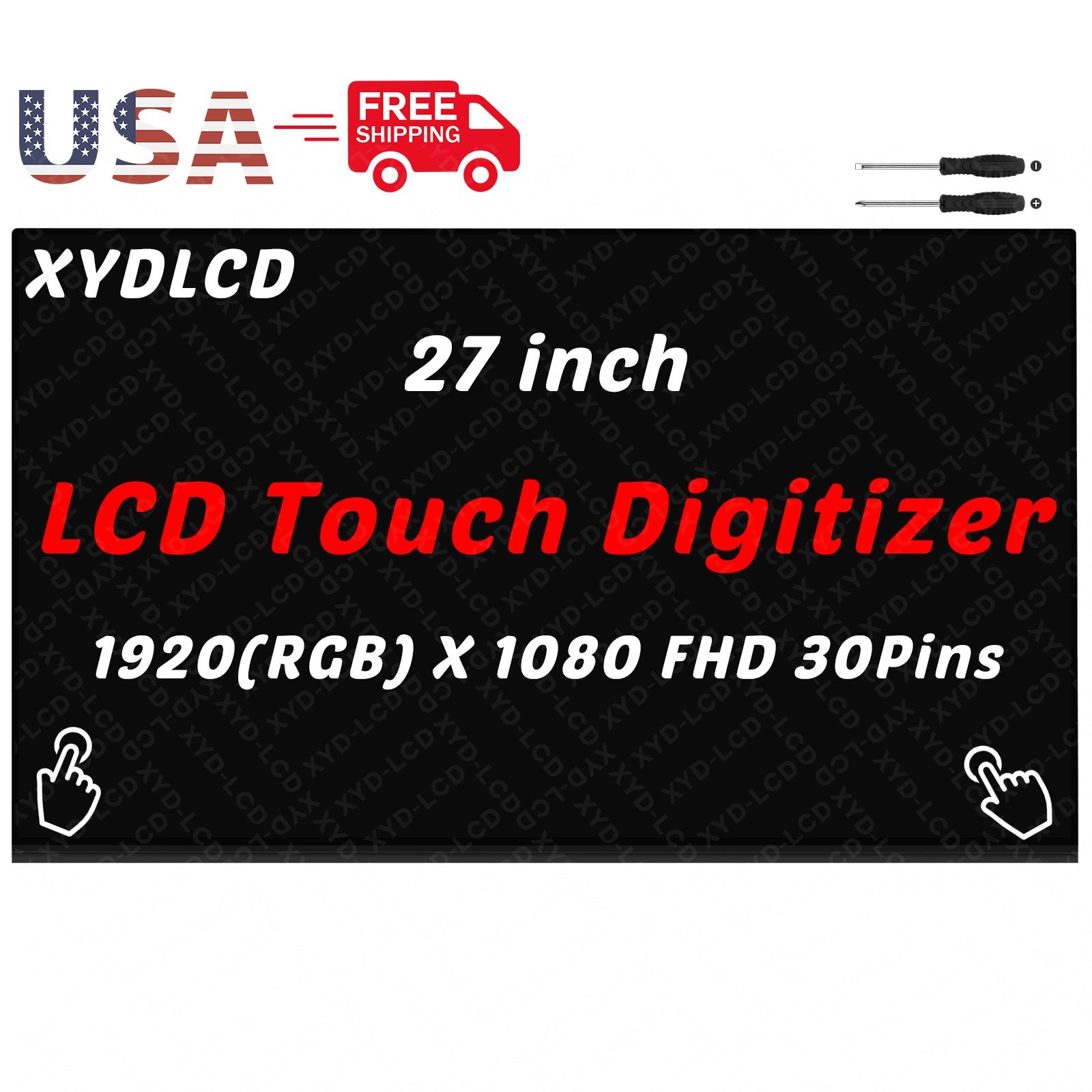 27inch for HP 27-CR0034 27-CR0044 AIO LCD Touch Screen Digitizer Replacement A+