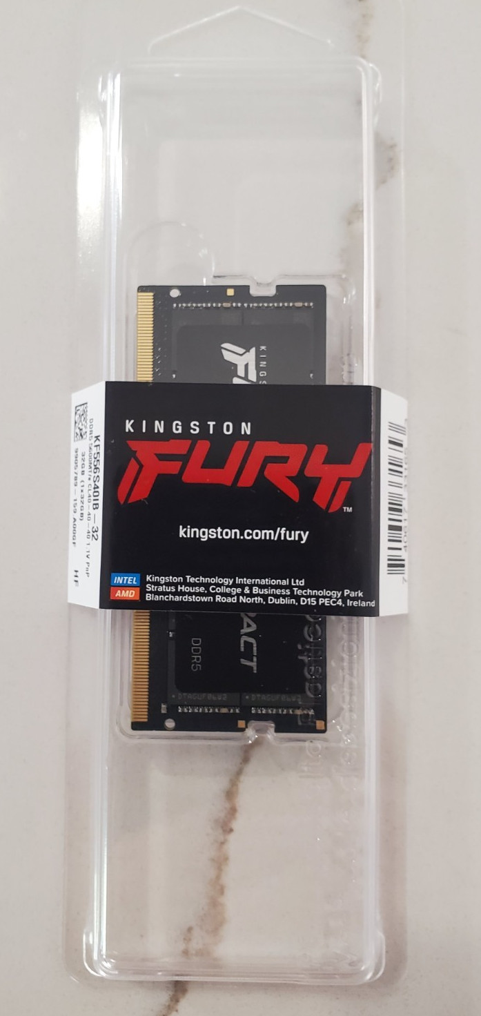 Kingston FURY Impact – DDR5 – module – 32 GB – SO-DIMM 262-pin / PC5-44800