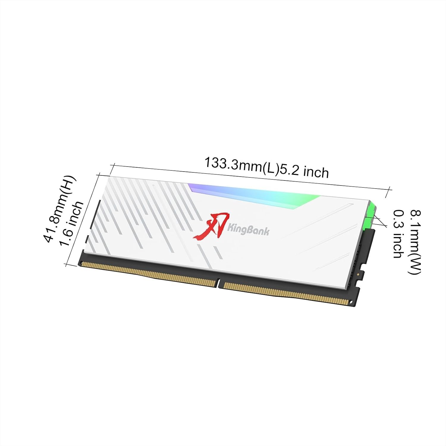 KingBank RGB Computer Desktop Memory Ram Hynix M-die DDR5 32GB (2x16GB) 6400MT/s