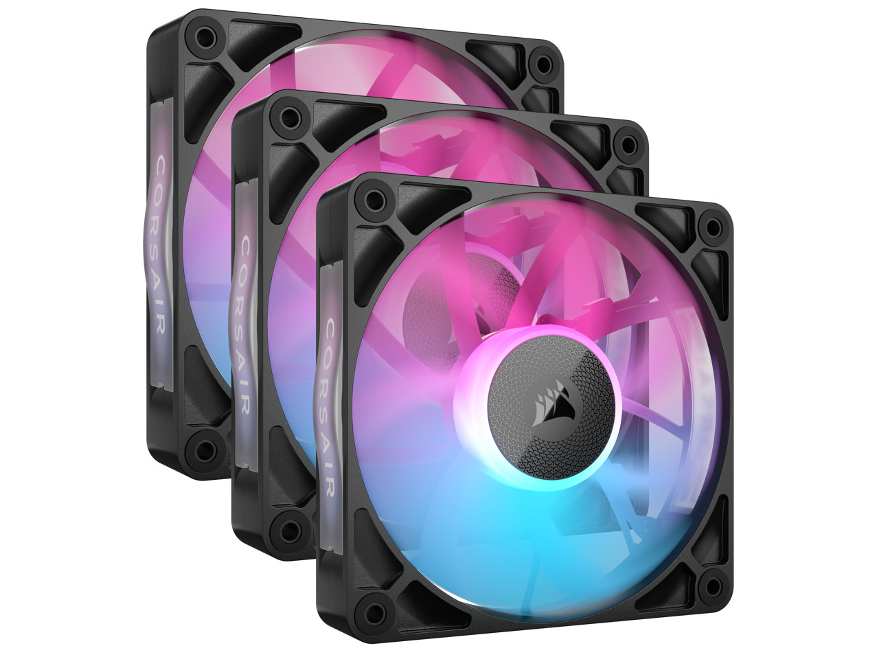 CORSAIR RX RGB Series, iCUE LINK RX120 RGB, 120mm Fan, Triple Pack