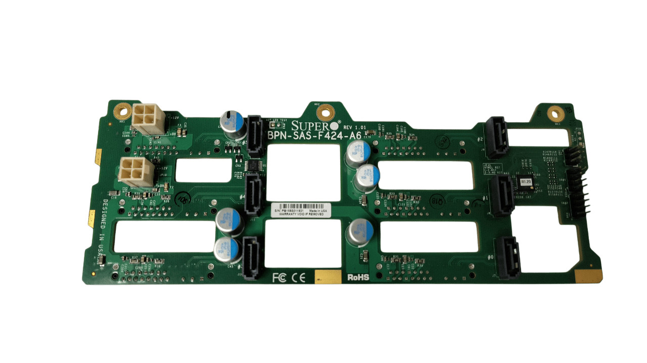 Supermicro BPN-SAS-F424-A6 6 Bay 3.5in HDD Backplane