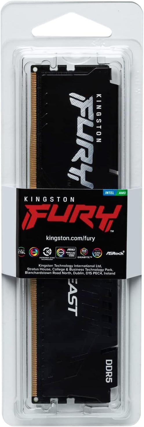 Kingston FURY Beast 16GB DDR5 SDRAM Memory Module (KF556C40BB16). (SEAL BOX.NEW)