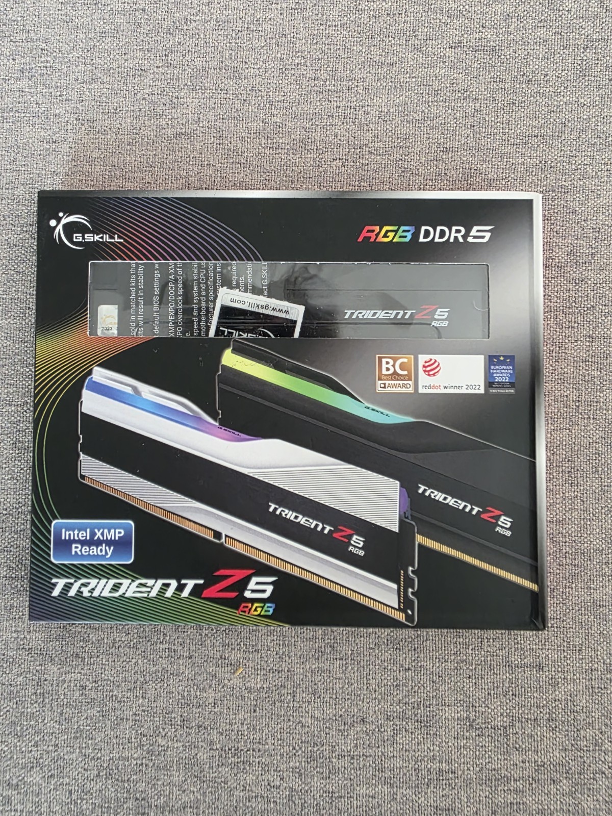 G.SKILL Trident Z5 RGB DDR5 2x16GB Desktop RAM Intel XMP Ready – NIB