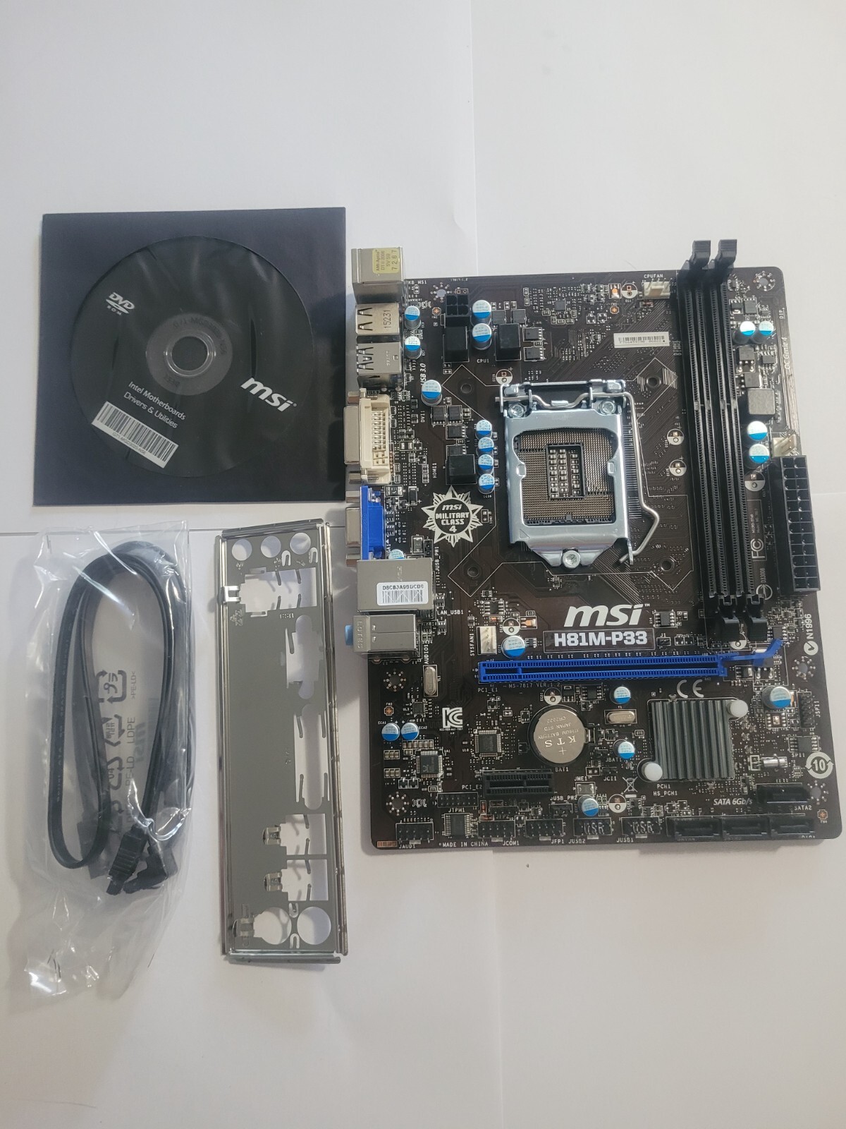 MSI H81M-P33 Motherboard Intel LGA 1150 DDR3 Micro ATX (NO POST) FOR PARTS