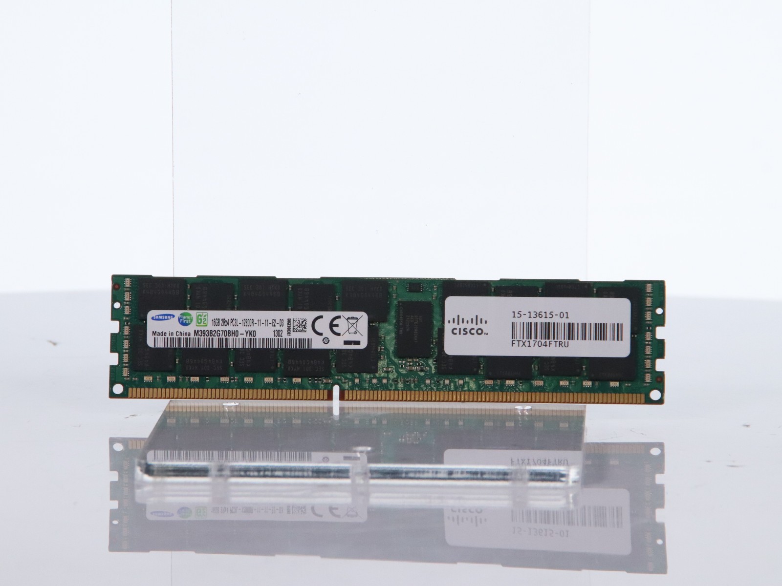 Lot of 4 Samsung 16GB PC3L-12800R ECC Server RAM Memory -M393B2G70BH0-YK0