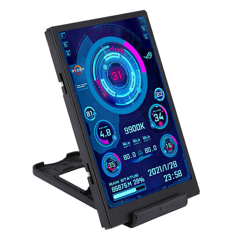HD LED Display Board For Pc Case Computer Performance Monitor Screen Cpu Gpu Ram