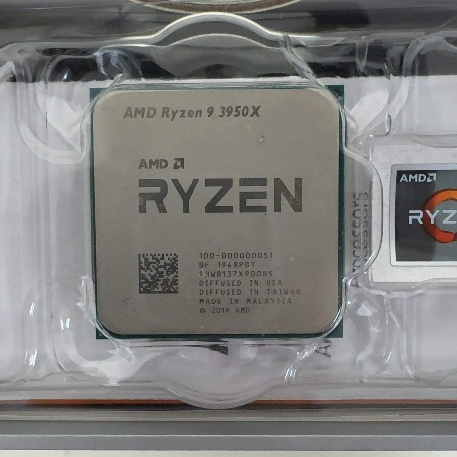 AMD Ryzen 9 3950X 3.50GHz 16 Core 100-000000051 32 Thread AM4 CPU