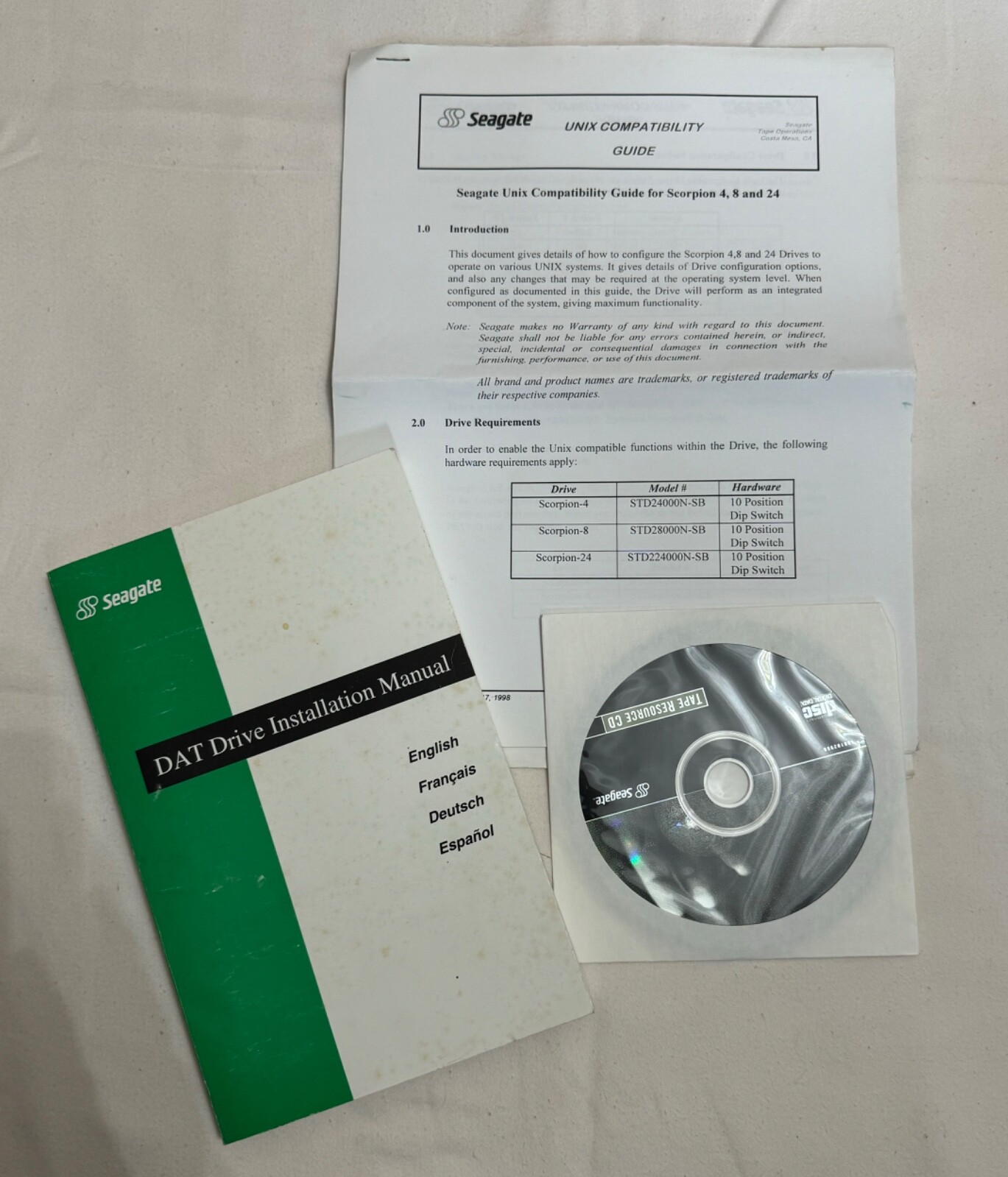 DAT Tape Drive Seagate STD64000N NEW.