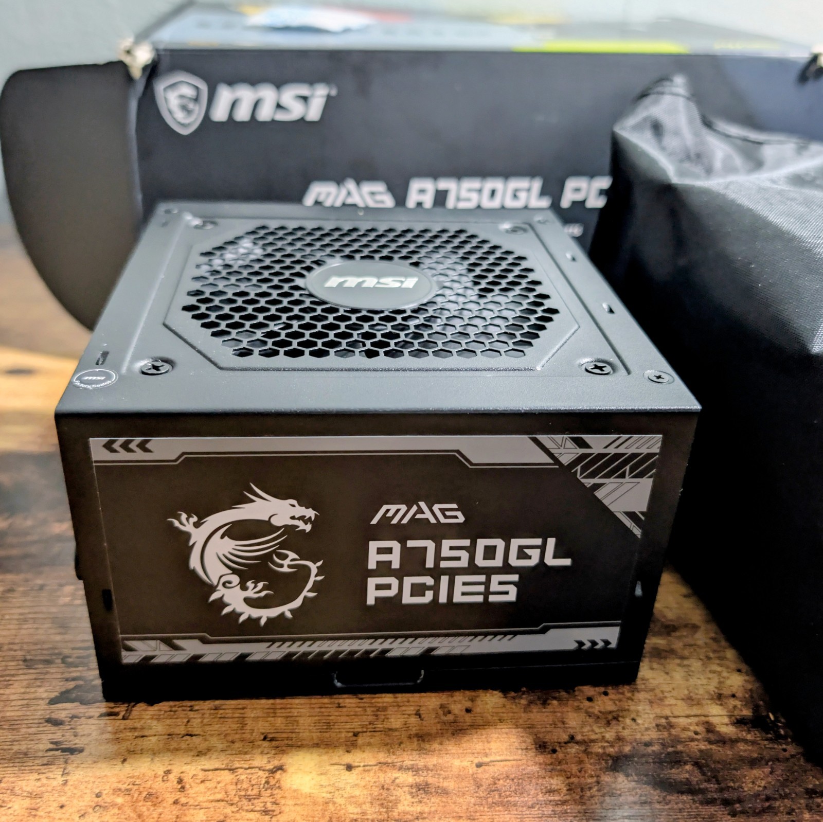 MSI MAG A750GL PCIe 750W Power Supply 80+ Gold ATX 3.0 Untested