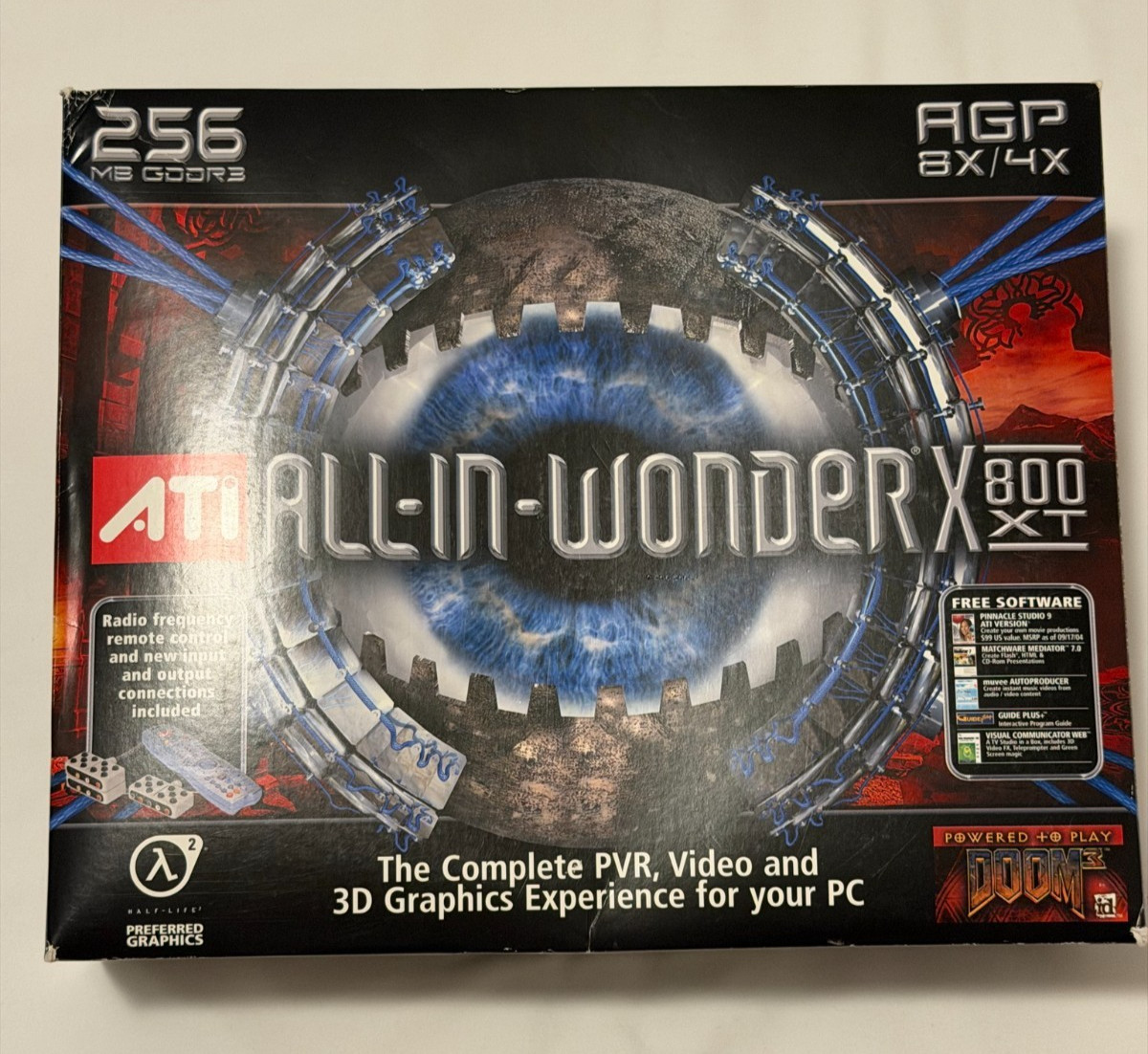 CIB ATi All-In-Wonder X800 XT 256 MB AGP 8x Graphics Card/TV Tuner, Tested Works