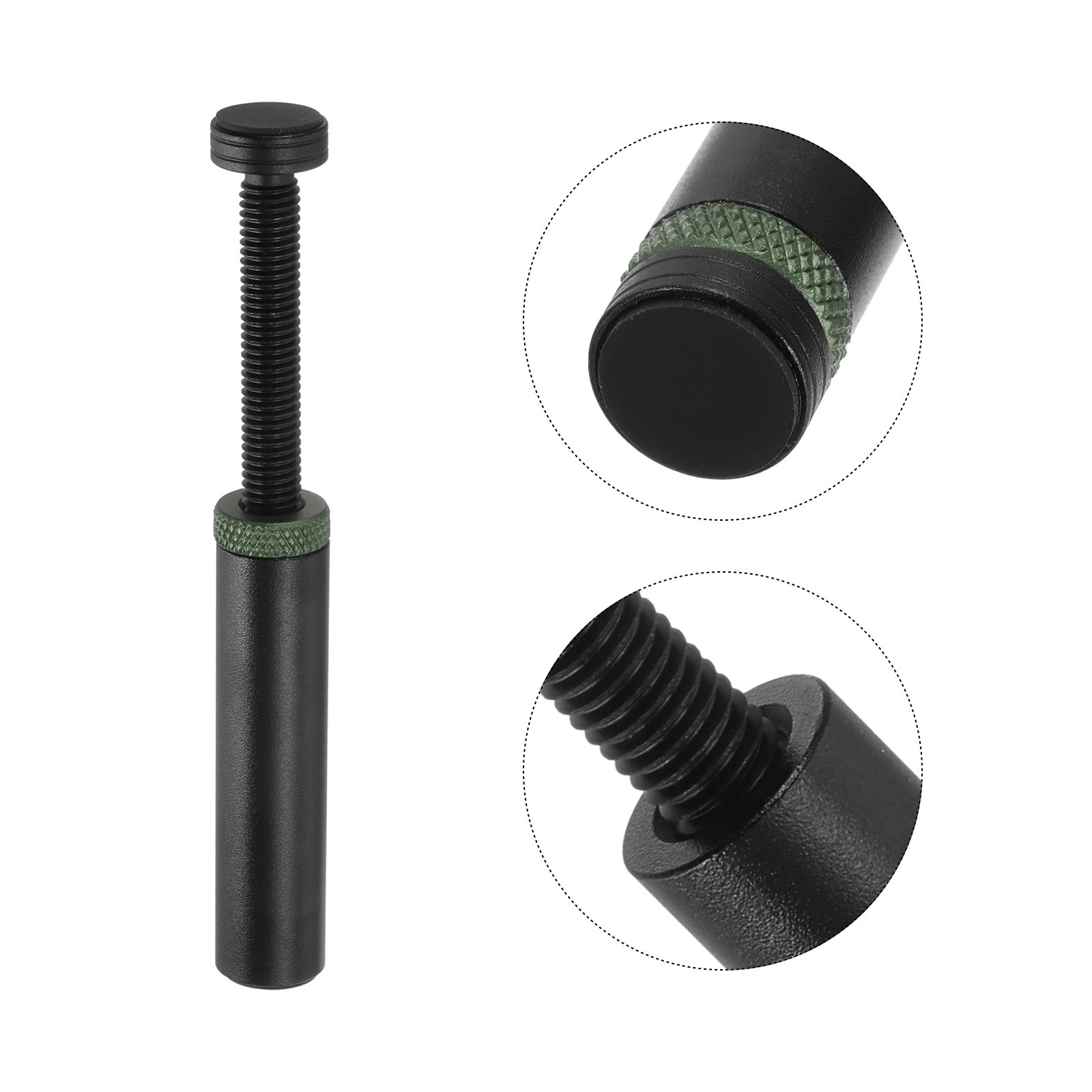Graphics Card GPU Support Bracket, 72-125mm Adjustable Aluminum Black Green