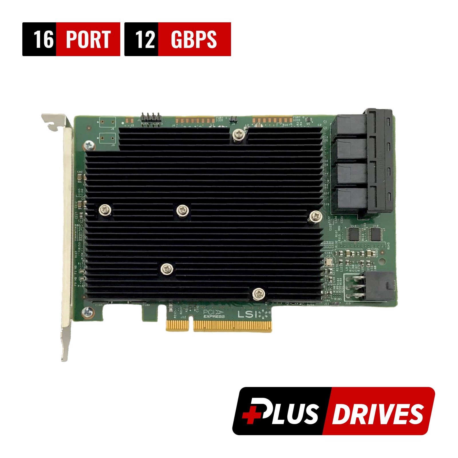 LSI 9300-16i 16 Port 12Gbps SAS 3 Host Bus Adapter TrueNAS UnRAID
