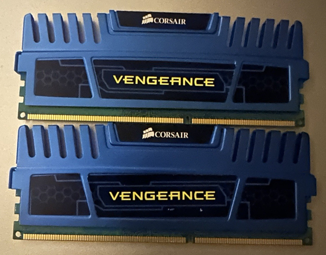Corsair Vengeance 8GB (2x4GB) DDR3-1600 PC3-12800 Desktop RAM CMZ8GX3M2A1600C8B
