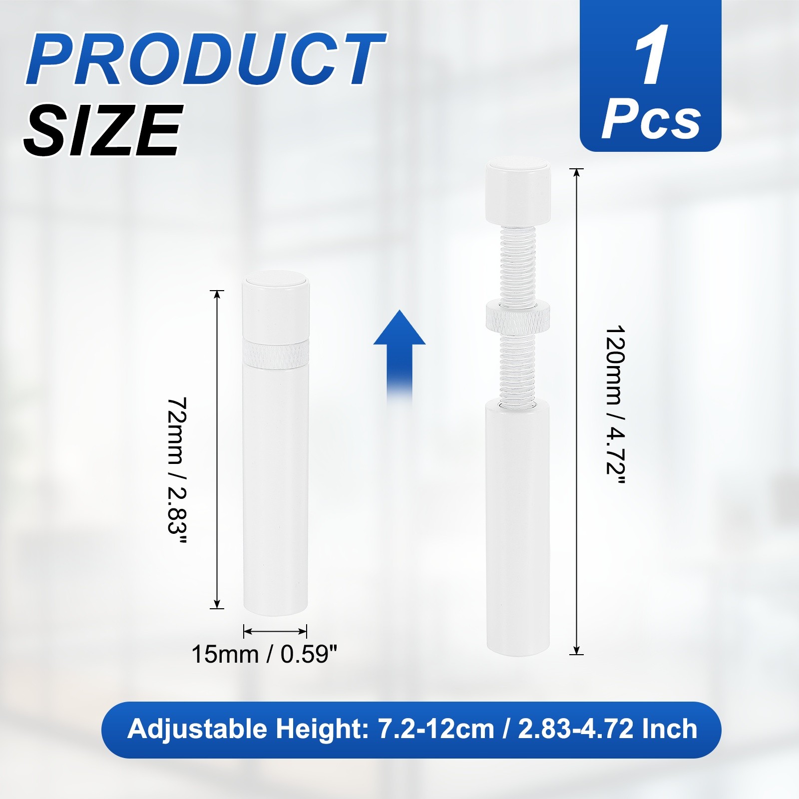 GPU Support Stand, Graphics Card Support Bracket 2.8-4.7 Inch Adjustable, White