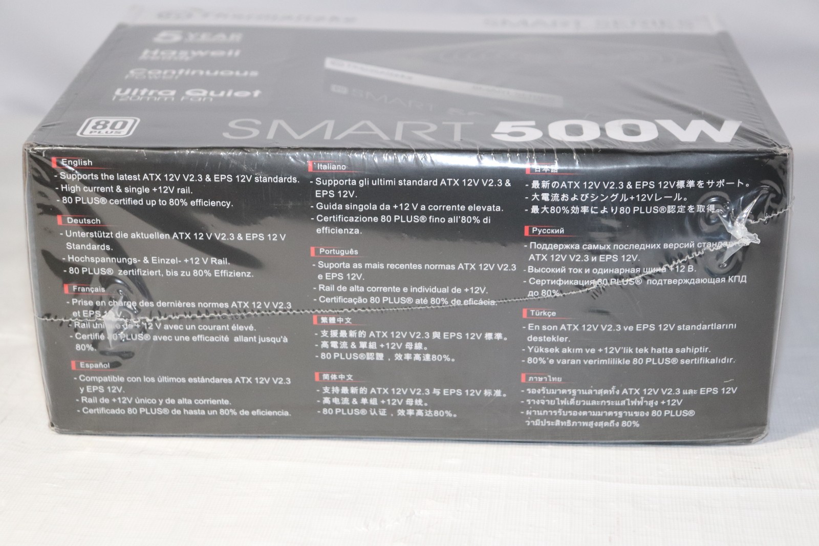 Thermaltake Smart 500W 80 PLUS Certified ATX Non-Modular Power Supply PC PSU NEW