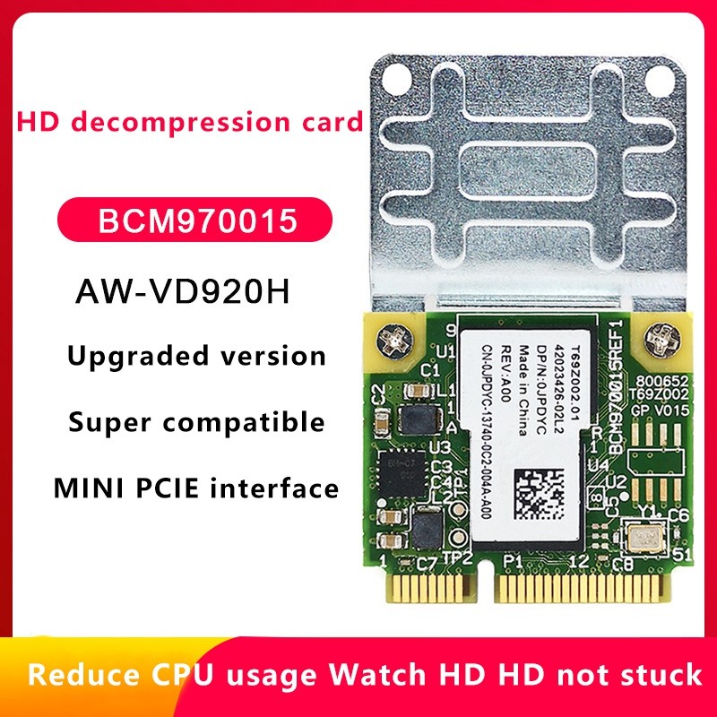 BCM970015 BCM70015 Video 1080P PCI-E Adapter Hardware Video for Laptop2158