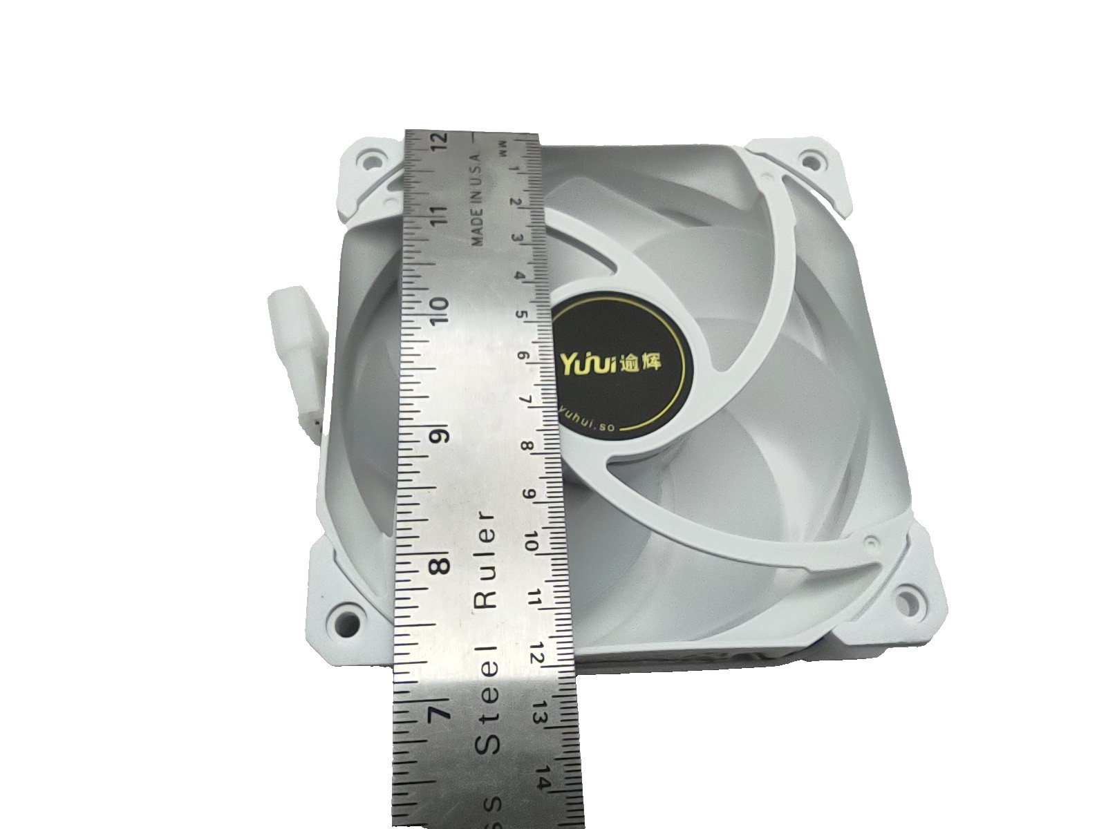 Multi-color White 120mm x 24mm 4 pin molex computer Led Fan