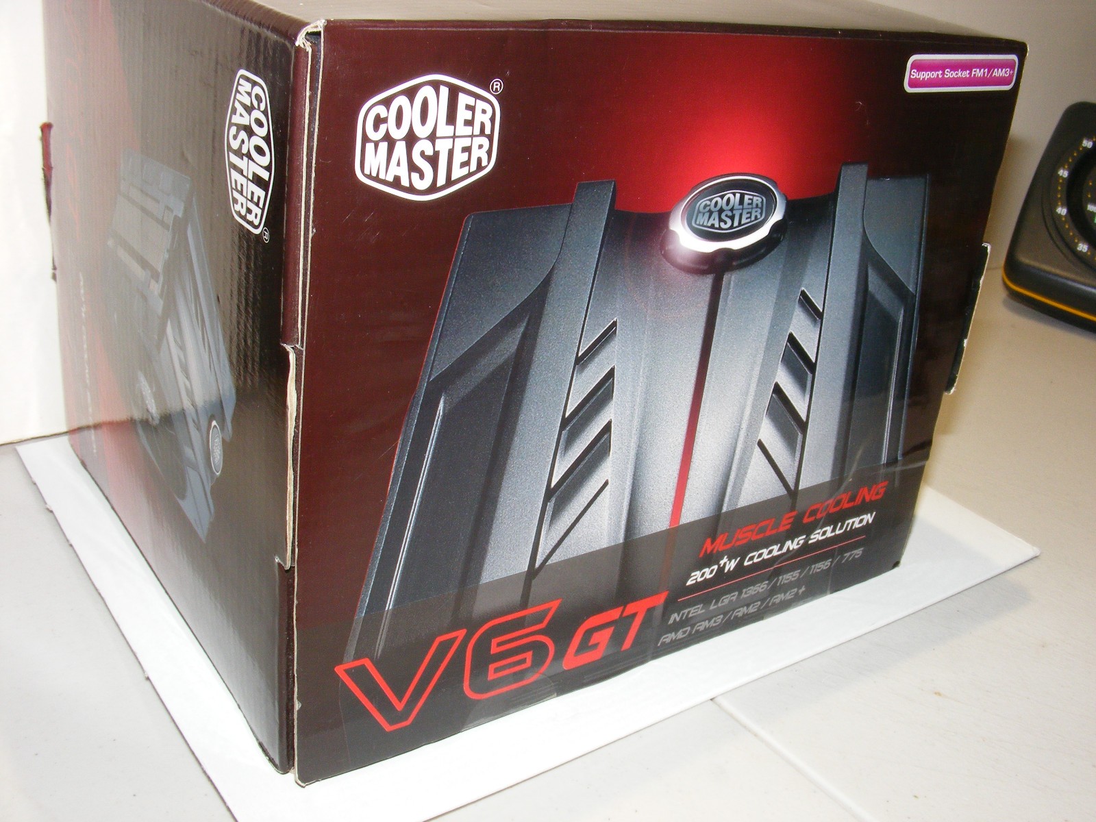 NEW SEALED VINTAGE COOLER MASTER V6 GT CPU MUSCLE COOLER DUAL 120 FANS 6 PIPES