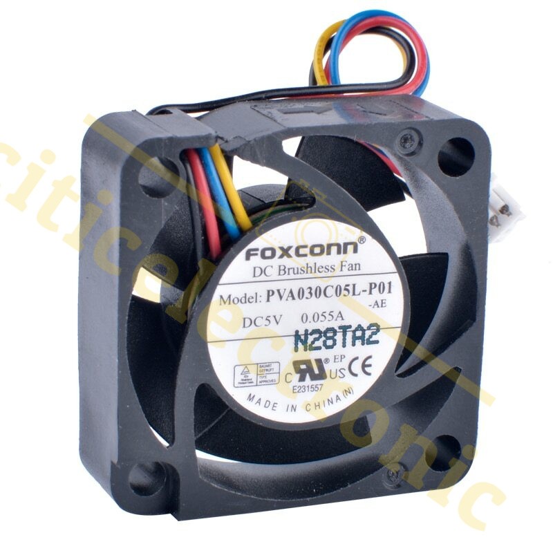 PVA030C05L-P01 3010 3cm 30mm 5V 0.055A 4Pin laptop ultra quiet hydraulic fan