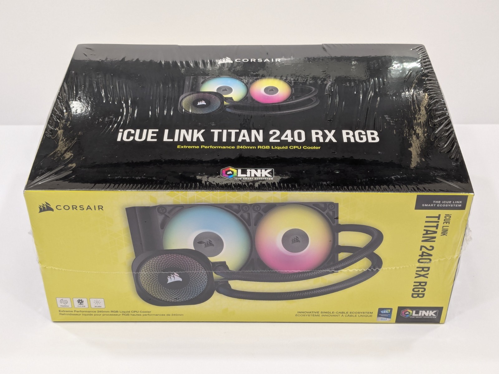 Corsair iCue Link Titan 240 RX RGB Liquid CPU Cooler – NIB Factory Sealed
