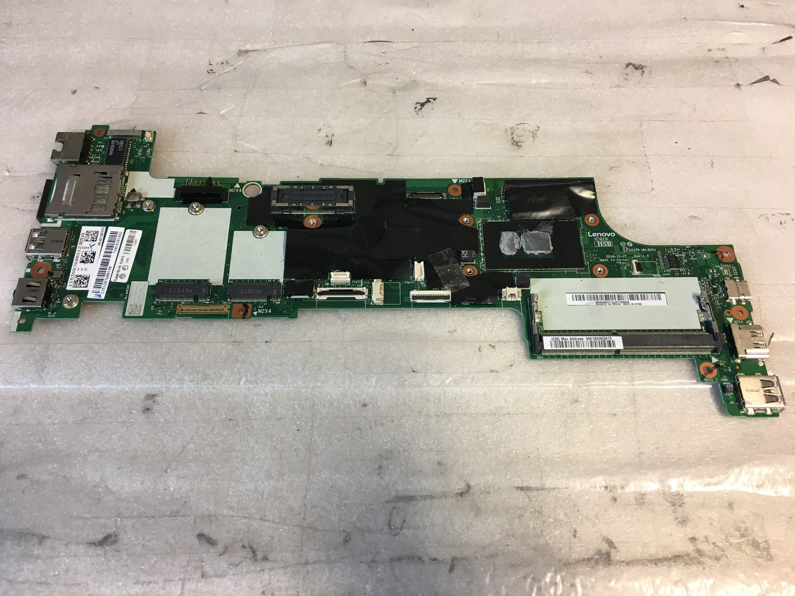 Lenovo ThinkPad X270 Intel i5-7200U 2.5GHz Motherboard NM-B061 – Tested