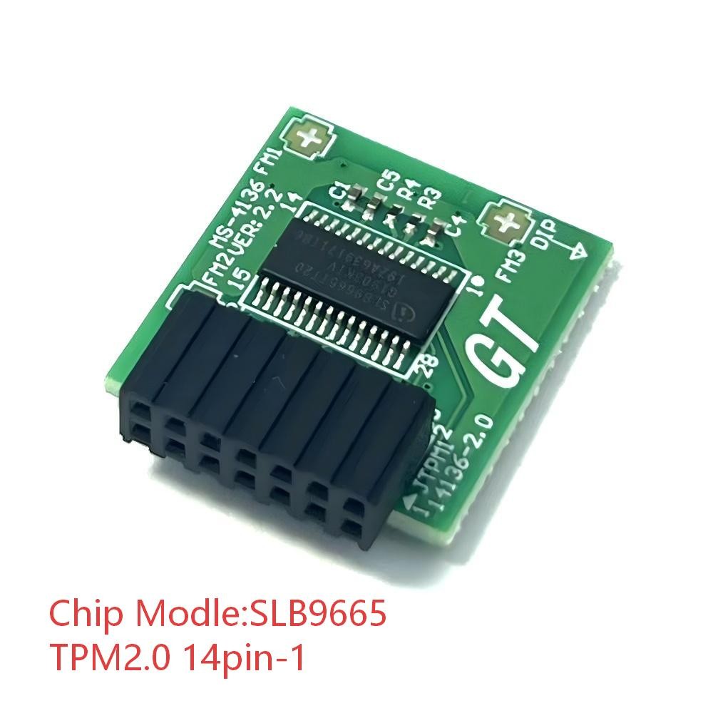 USTPM2.0 14pin-1Module Trusted Platform SLB9665 for MSI MS-4136 B450 GAMING PLUS