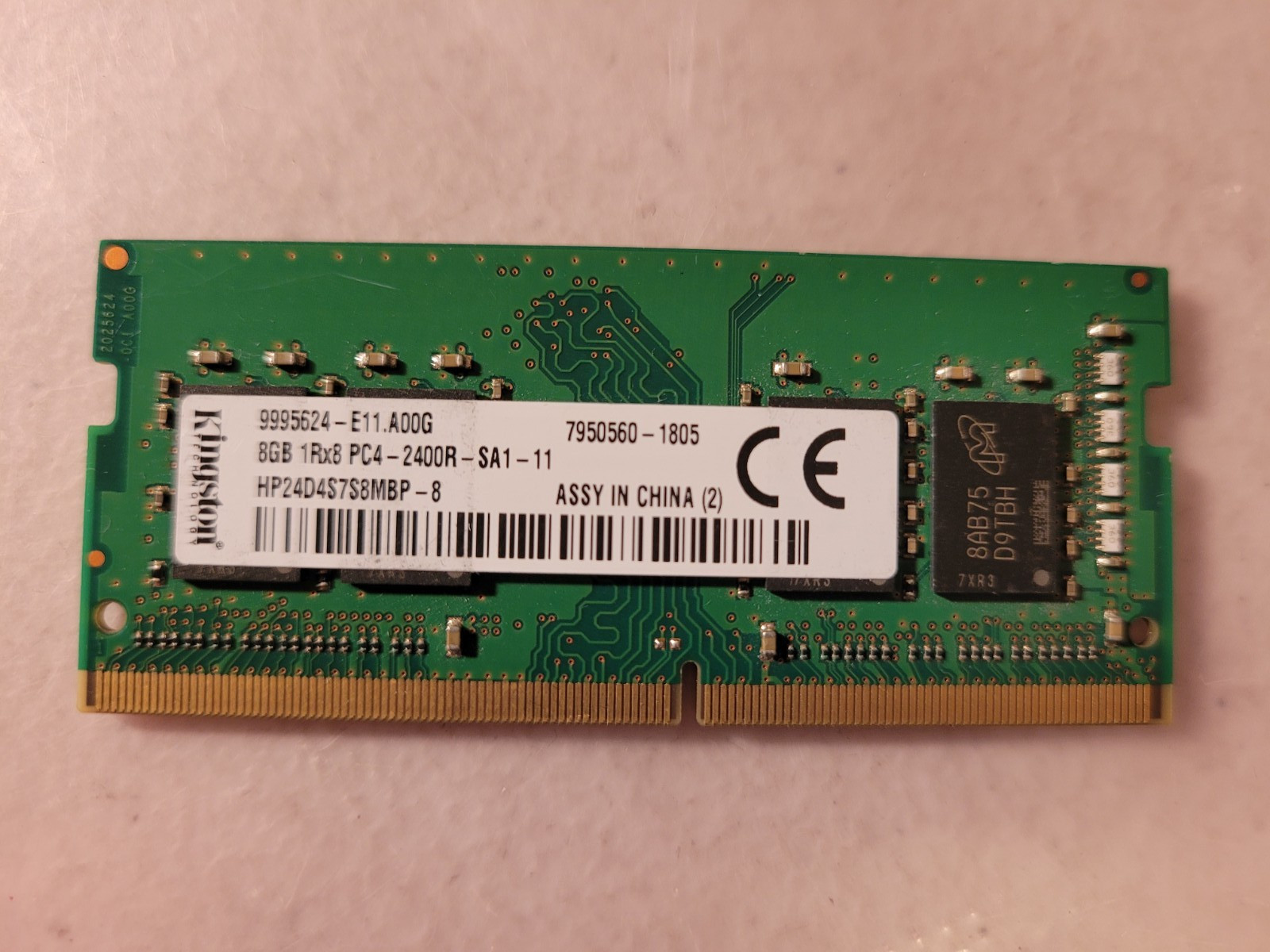 Kingston 8GB PC4-2400T PC4-19200 RDIMM ECC SERVER Laptop RAM Memory