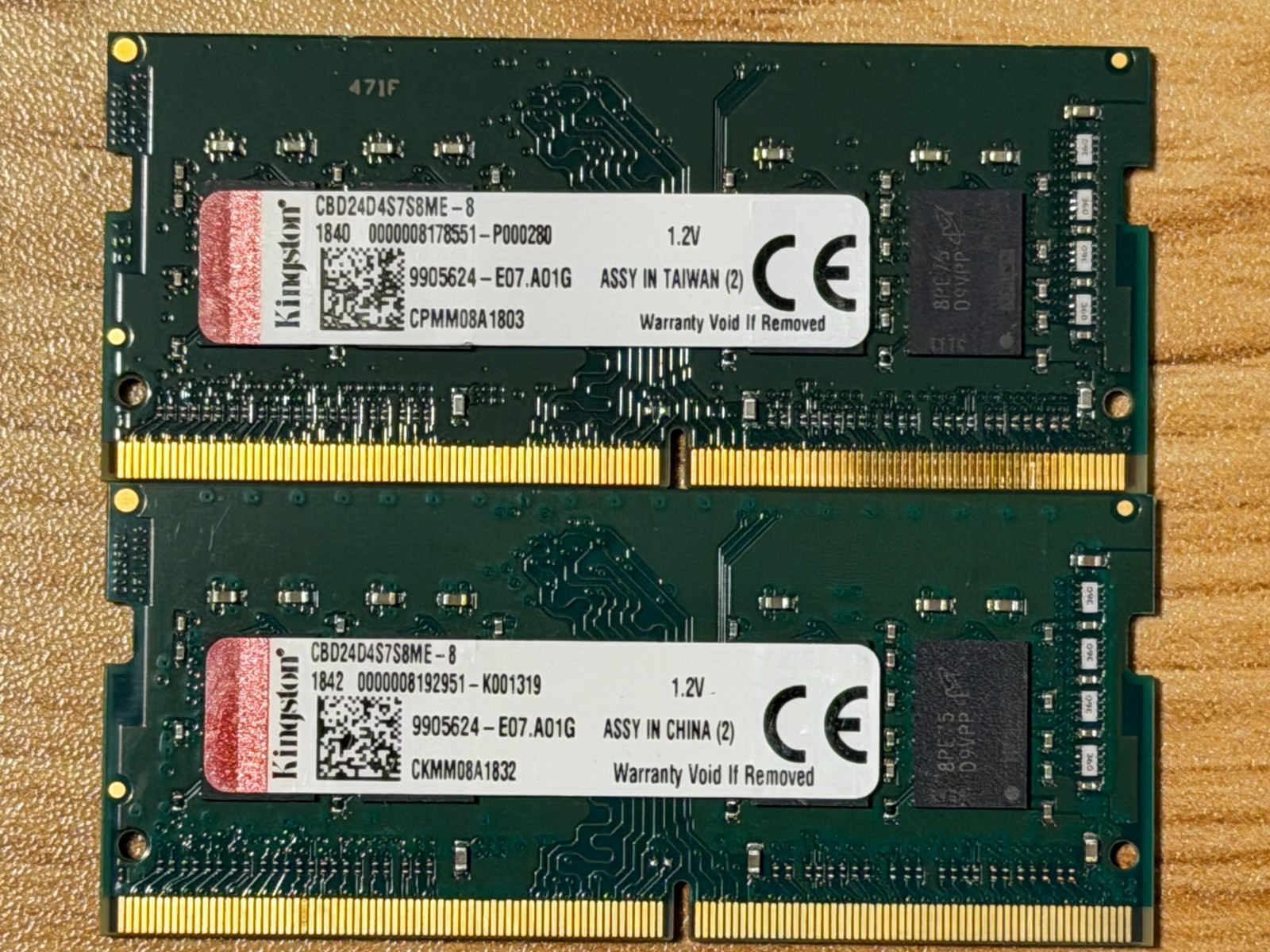Kingston 16GB (2x8GB) PC4 SODIMM 2400 CBD24D4S7SME-8
