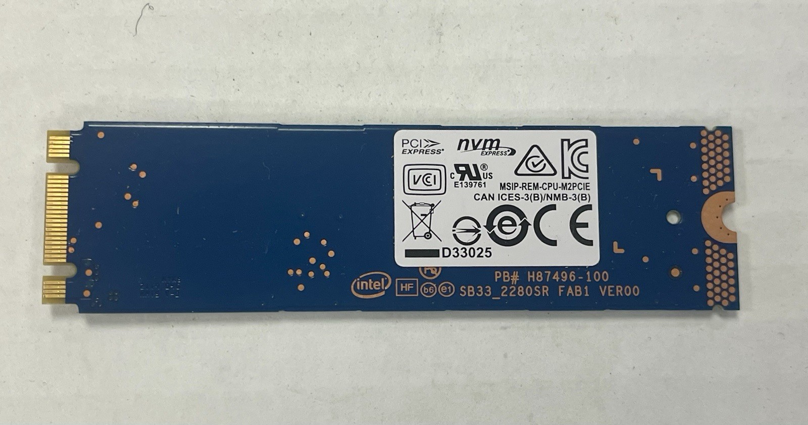 HP Intel MEMPEK1J016GAD 16GB Optane Memory M10 PCIe
