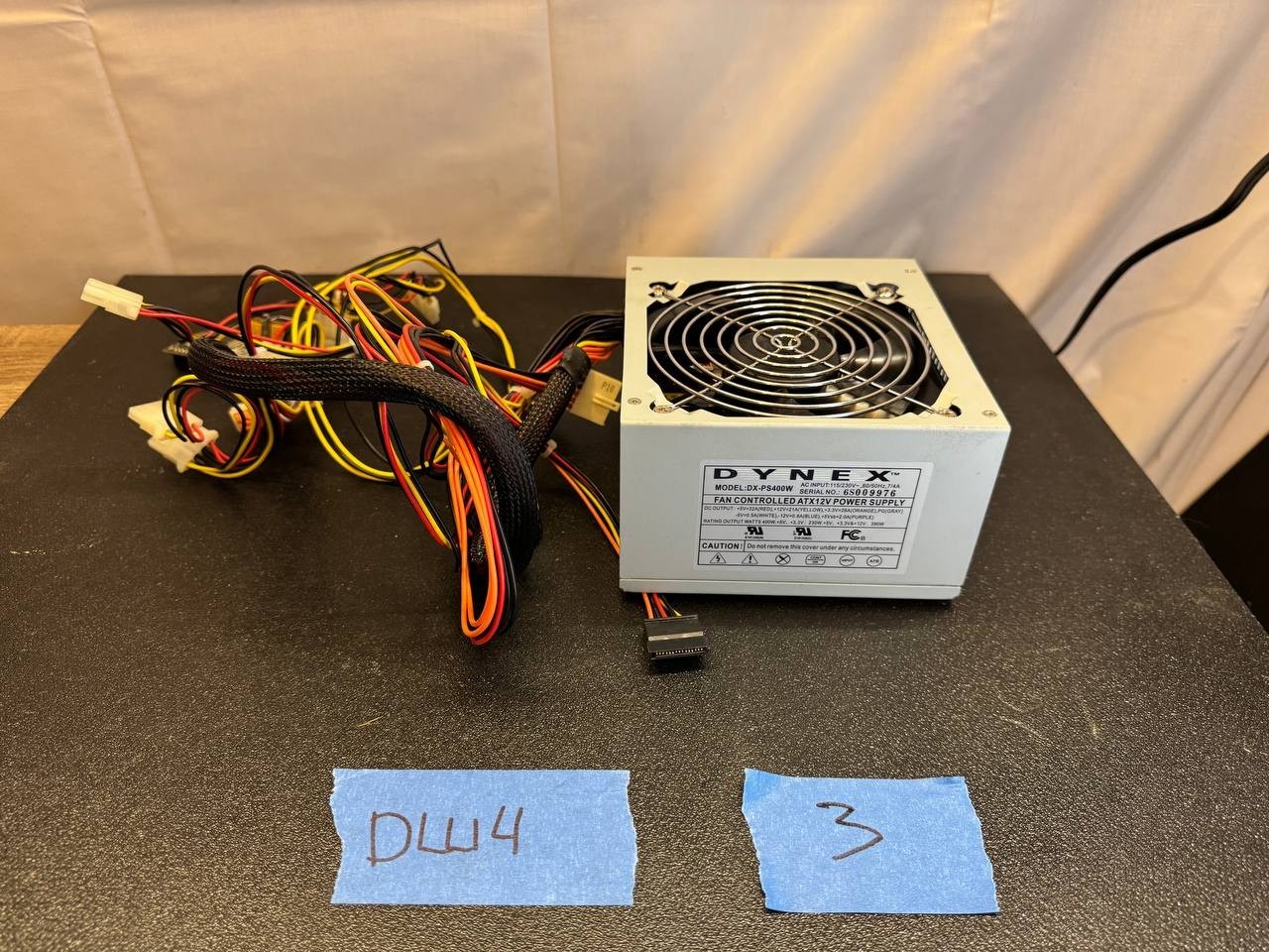 Vintage Dynex DX-PS400W 400W ATX Power Supply – Untested