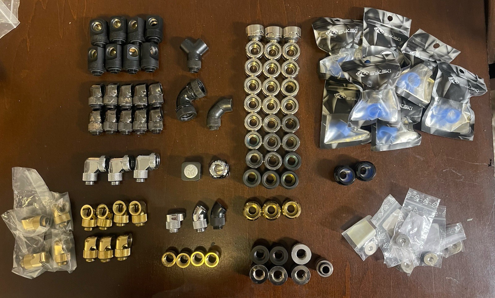 PC Water Cooling Fittings, Radiators, Pump Res Combo, Distro plate – New & Used
