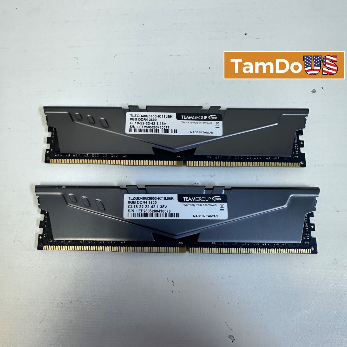 TeamGroup T-Force Vulcan Z 16GB (2x8GB) DDR4 3600MHz Desktop RAM Kit