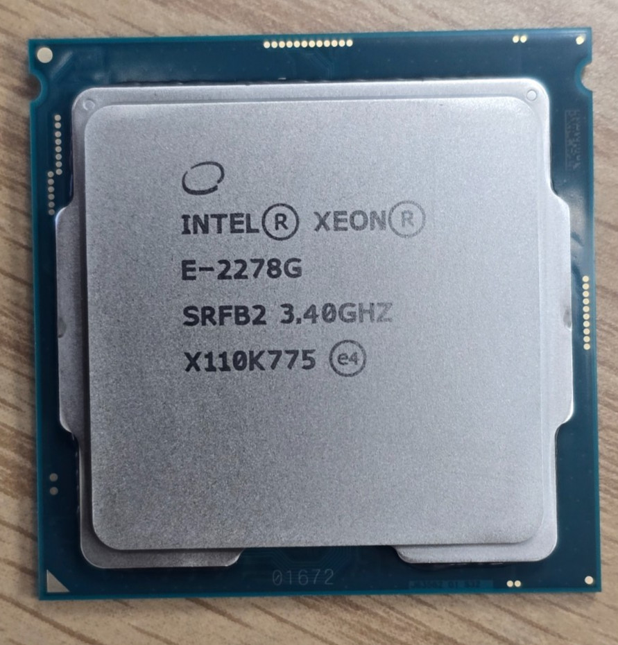 Clean SRFB2 Intel Xeon E-2278G 3.40GHz 8-Cores 16 Thread 16MB CPU processor