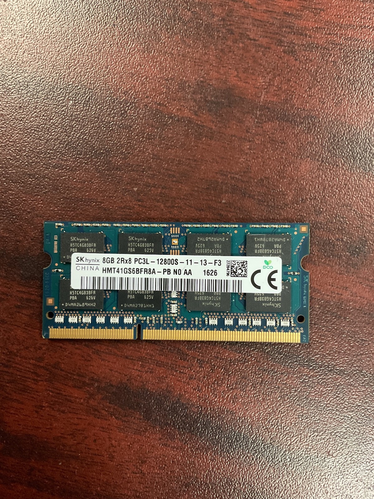 (LOT OF 50) 8GB 2RX8 PC3L-12800S (DDR3-1600) SO-DIMM SK hynix HMT41GS6BFR8A-PB