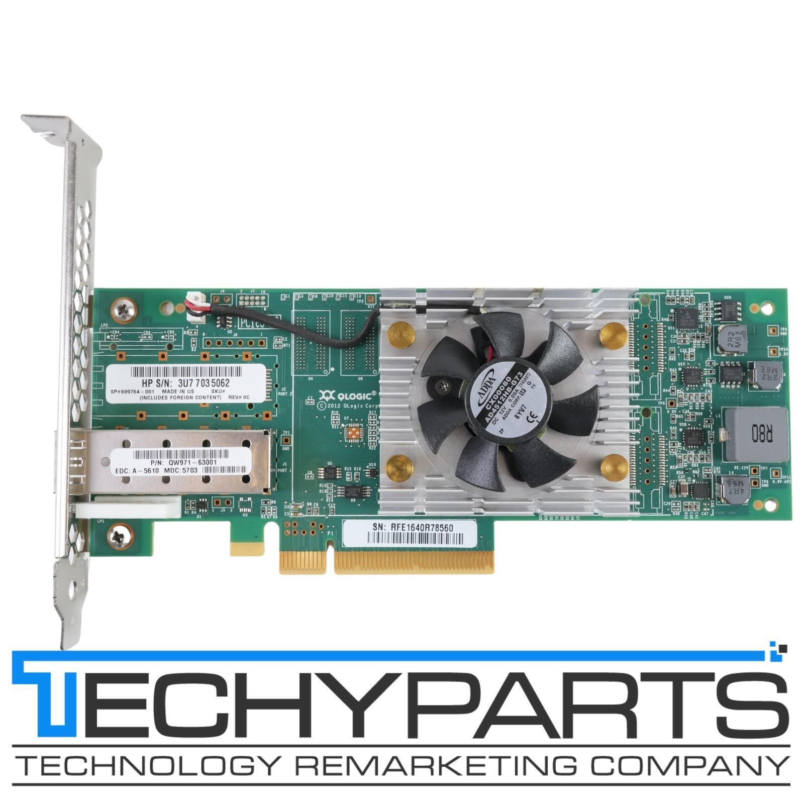 HPE 699764-001 QLOGIC SN1000Q 16GBPS PCI-Express 2.0×8 HBA QW971-63001 LFF