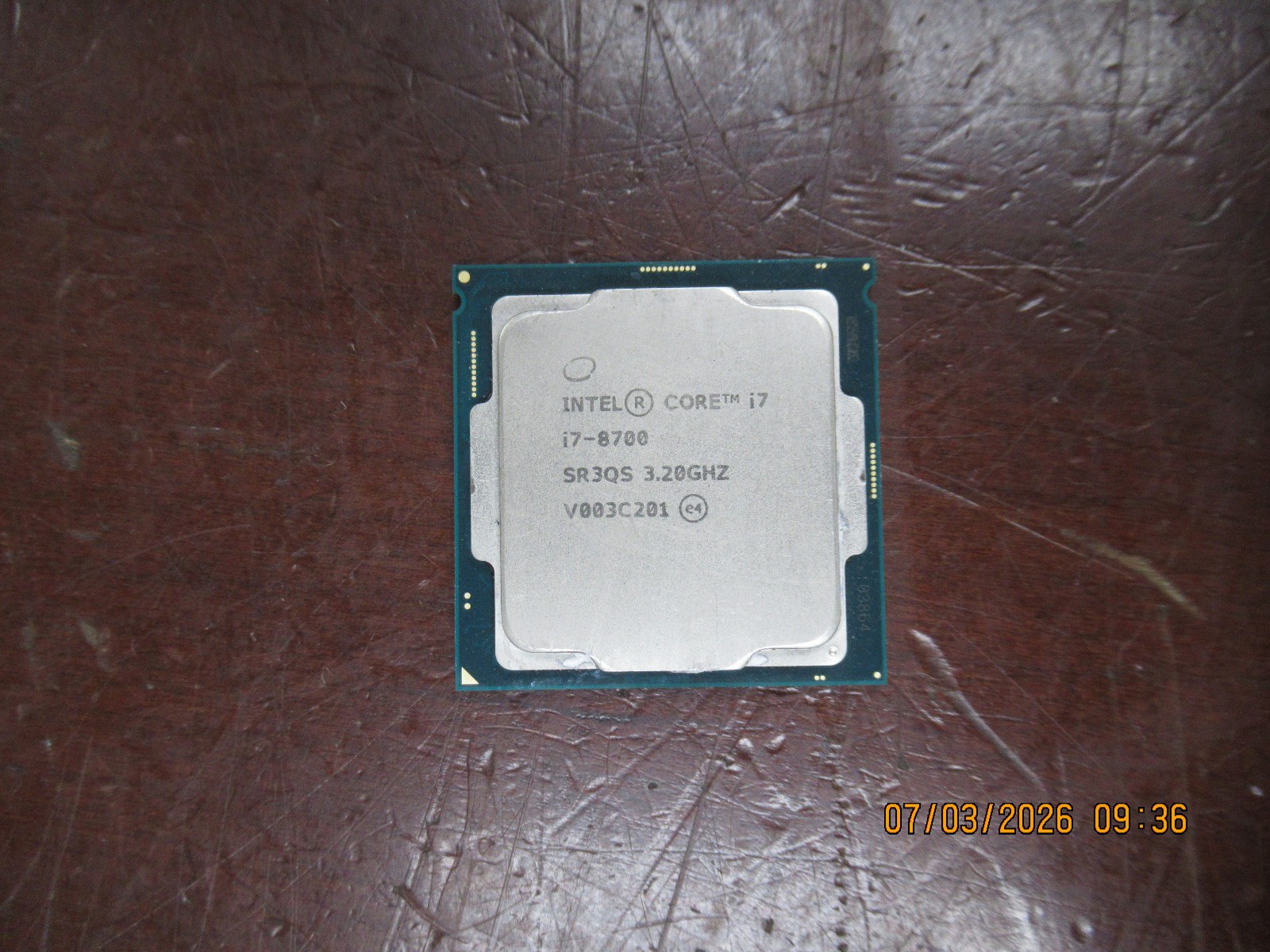 Intel Core i7-8700 3.20GHz SR3QS CPU Processor