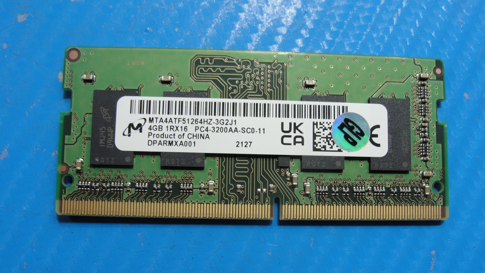 Dell 5515 Micron 4GB 1Rx16 PC4-3200AA Memory RAM MTA4ATF51264HZ-3G2J1