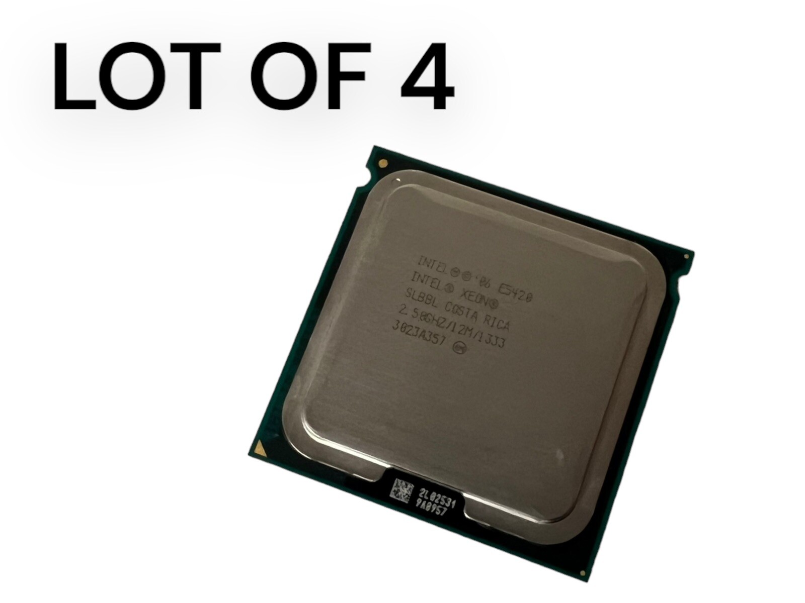 (LOT OF 4) INTEL XEON SLBBL 2.5GHZ 12M / 1333 QUAD CORE E5420 PROCESSORS