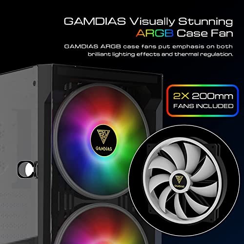 ATX Mid Tower Gaming Computer Case for Desktops & PC, 2X APOLLO E2 Elite V2