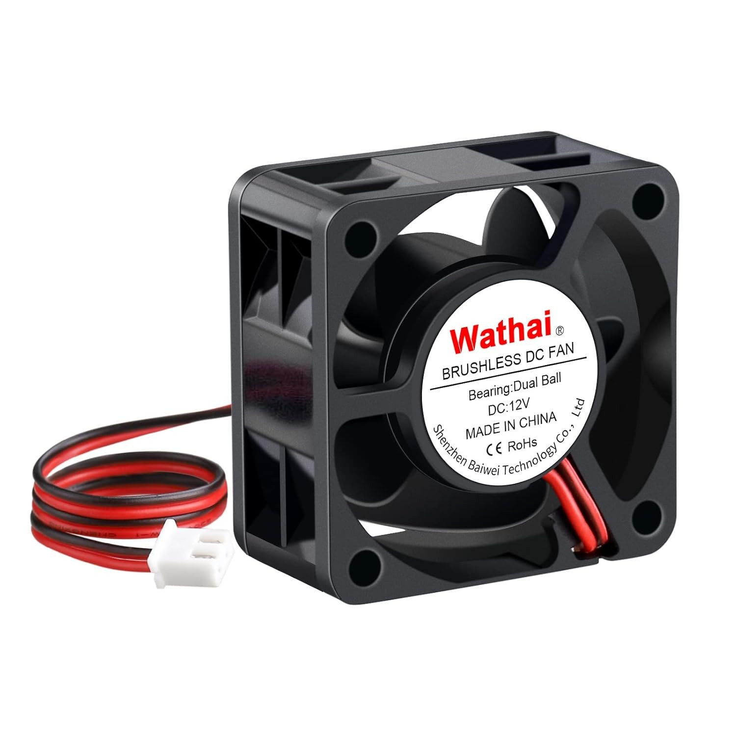 Wathai 40Mm X 20Mm 12V Dual Ball Bearing DC Brushless Cooling Fan for 12 Volt PS