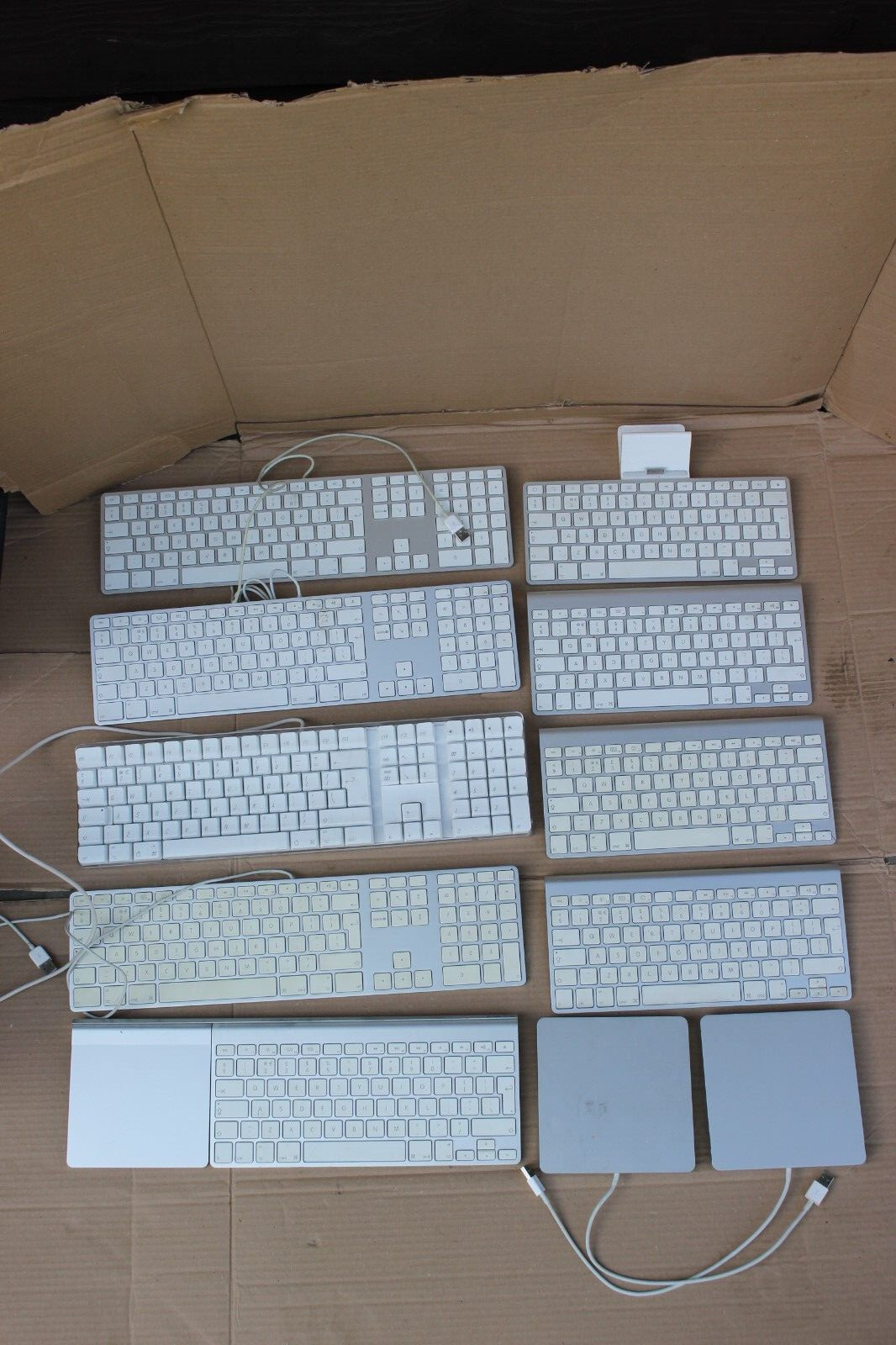 JOB LOT 9 X MIXED APPLE A1314 A1255 A1359 A1048 A1243 KEYBOARDS FOR PARTS