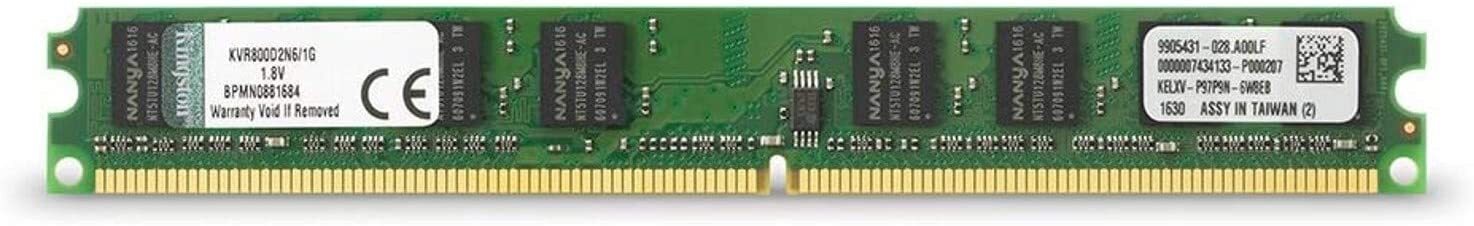 Kingston ValueRAM 1GB 800MHz DDR2 Non-ECC CL6 DIMM Desktop Memory