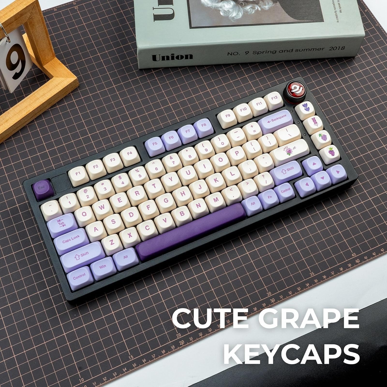 OHY Purple Grape Theme PBT Keycap Set for Mechanical Keyboards