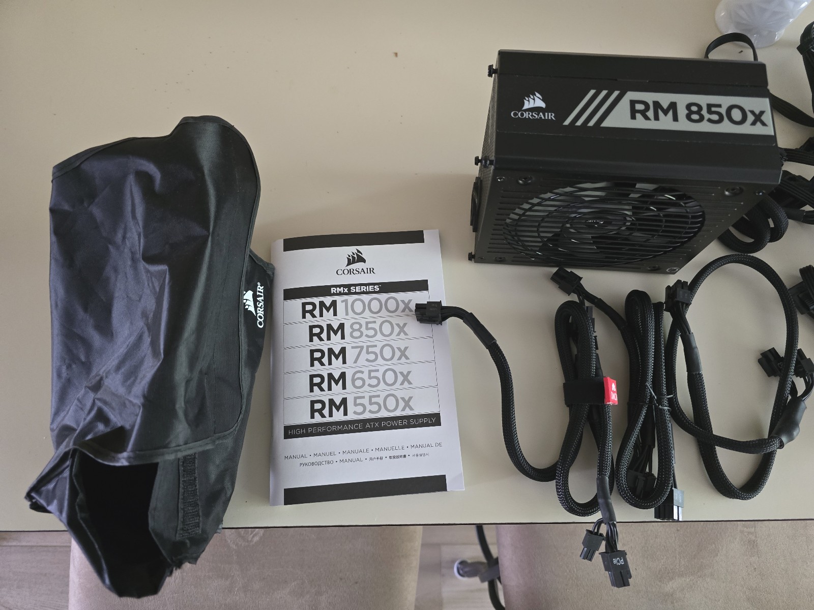 Corsair RM850 850W Modular Power Supply PSU w/ Cables – New Open Box